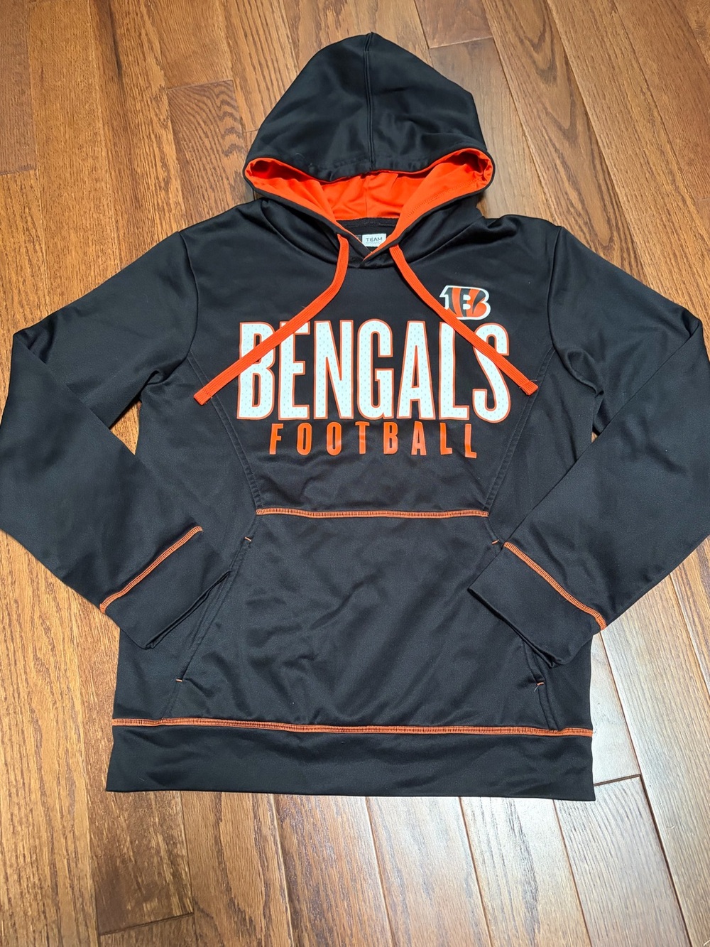 Cincinnati Bengals Black & Orange Pullover Hoodie Men’s S